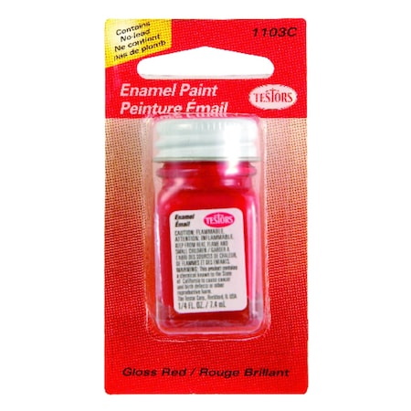 Testors Testors Gloss Red Hobby Paint 0.25 oz 1103C3